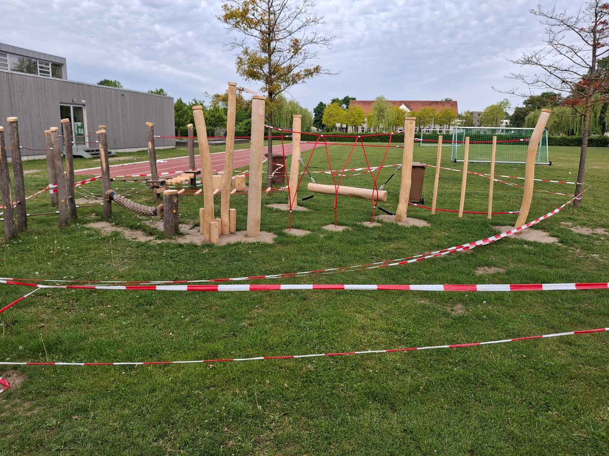 Klettern im Schulhof